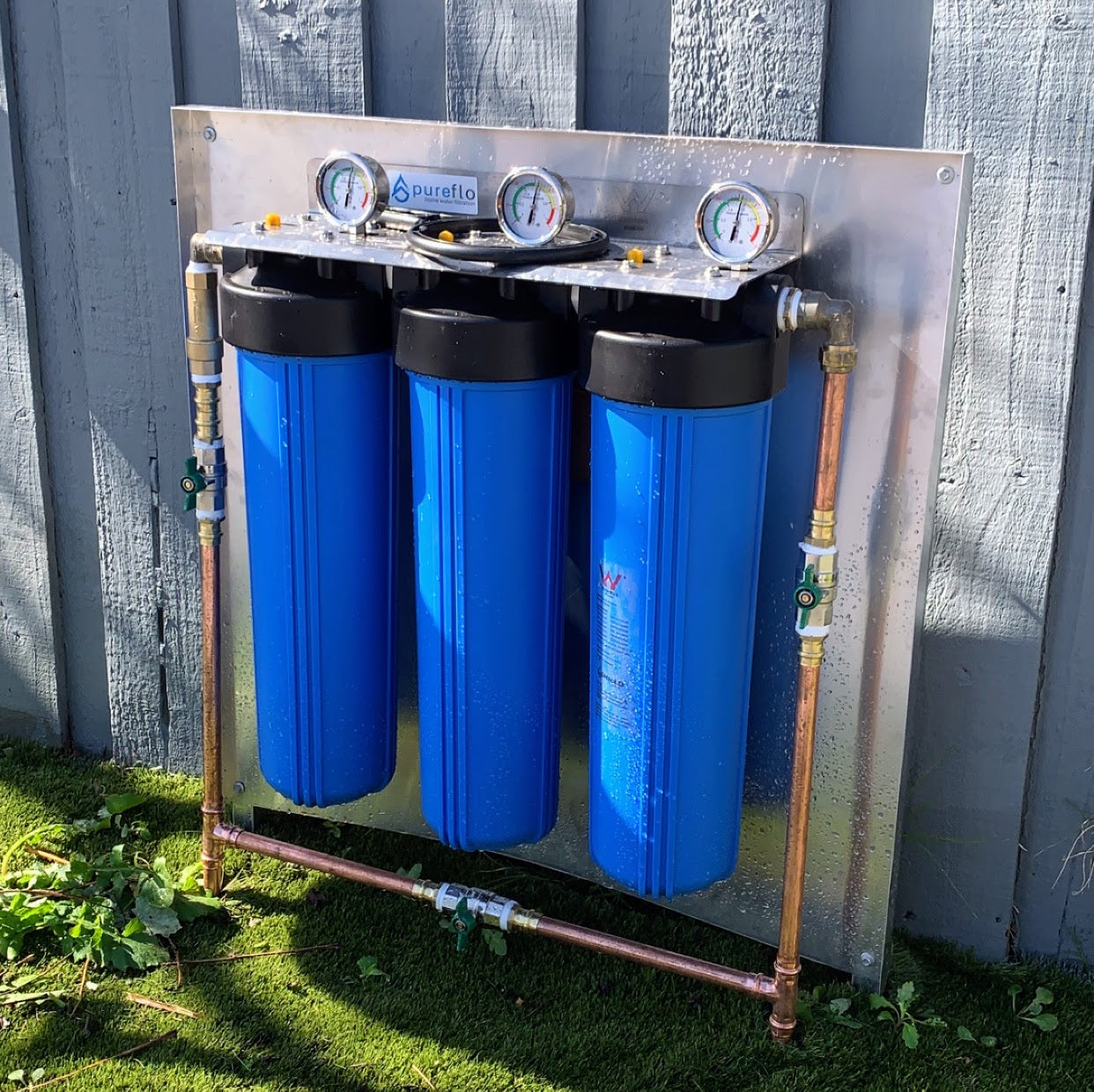 Premium whole house water filtration system made with durable, high-performance materials for long lasting water purification.